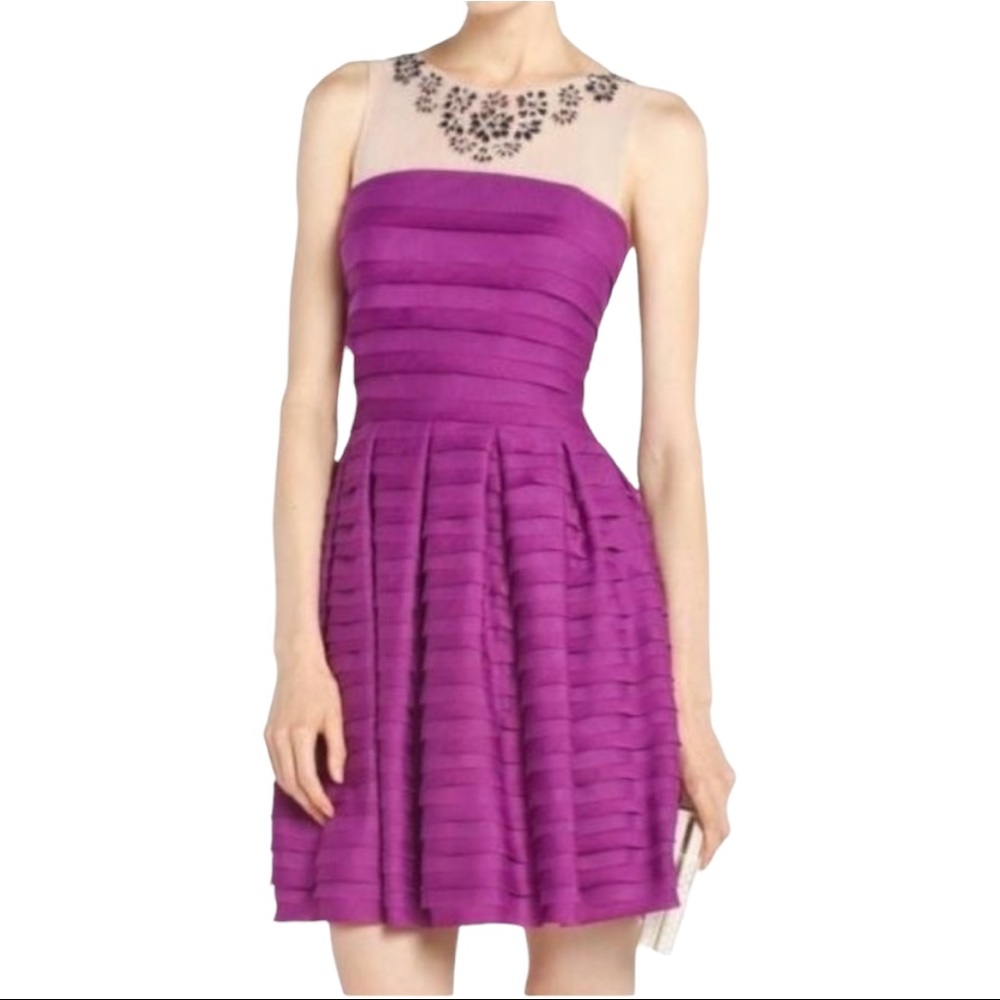 BCBG MaxAzria Marina Cocktail Dress Light Magenta Size 4